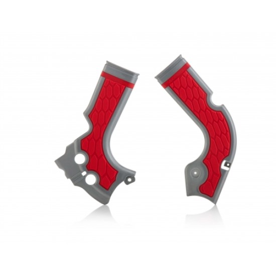 Προστατευτικό πλαισίου X-GRIP για Honda CRF 250 R χρώμα - Ασημί/Κόκκινο 2014-2017