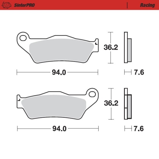 Τακάκια Moto Master για GasGas EC 300 (2021-2023) εμπρός racing 