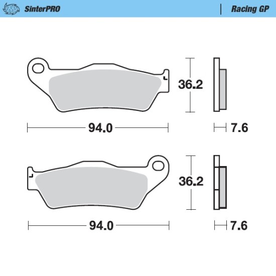 Τακάκια Moto Master για GasGas EC-F 350 (2021-2023) εμπρός GP 