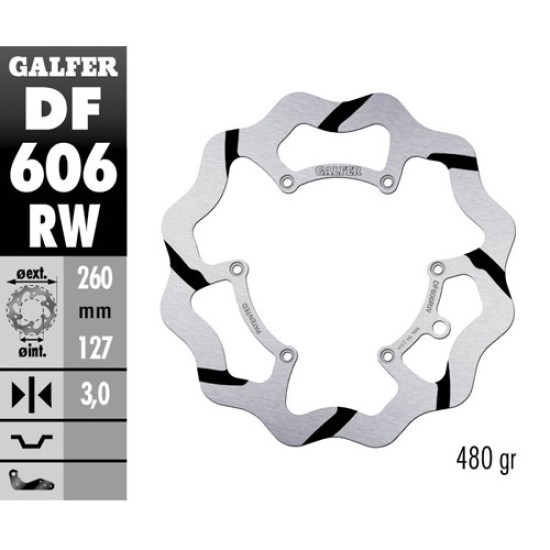 Δισκόπλακα Galfer Race Husqvarna 250 TC (2014-2022) Εμπρός