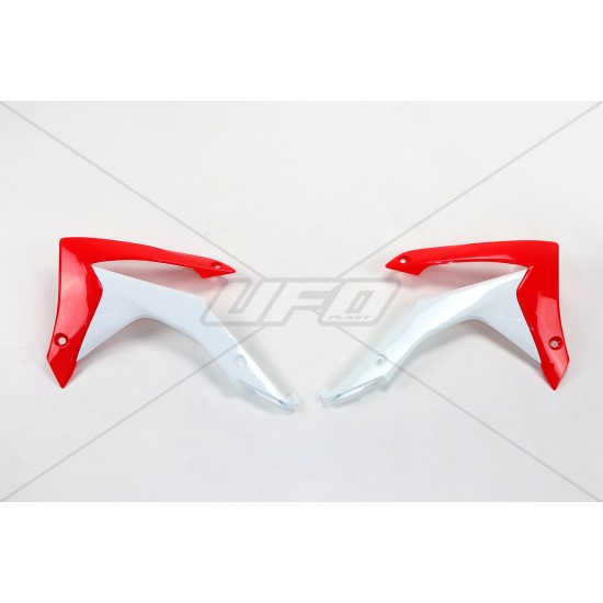 Πλαστικά ψυγείων για Honda CRF 450 R (2013-2016) Κόκκινο & λευκό