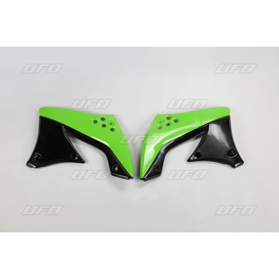 Πλαστικά ψυγείων για Kawasaki KX 450 F (09) μαύρο & πράσινο*