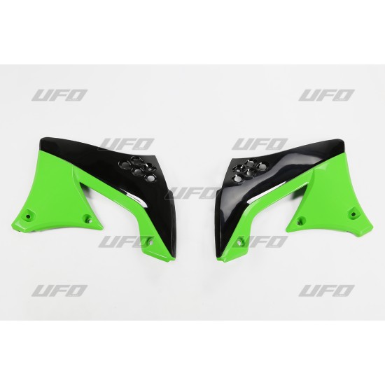 Πλαστικά ψυγείων για Kawasaki KX 450 F (2010-2011) μαύρο & πράσινο*