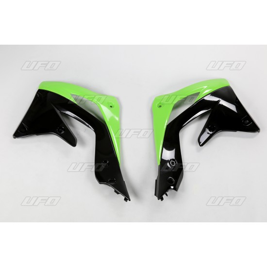 Πλαστικά ψυγείων για Kawasaki KX 450 F (2012-2015) μαύρο & πράσινο*