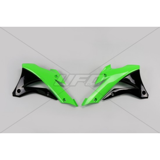 Πλαστικά ψυγείων για Kawasaki KX 85 (2014-2020) μαύρο & πράσινο*