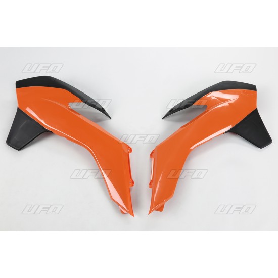 Πλαστικά ψυγείων για KTM 450 EXC-F (2014-2016) πορτοκαλί & μαύρο *