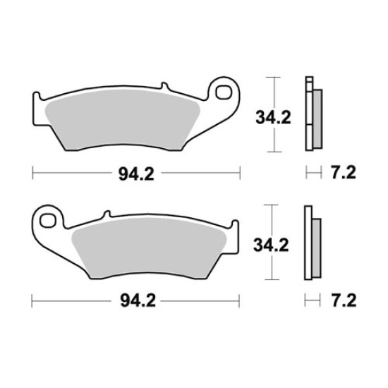 Τακάκια WRP Beta RR 498 (2012-2014) εμπρός ceramic